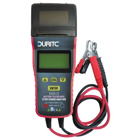 12/24V BATTERY TESTER WITH START CHARGE ANALYZER WITH PRINTER 0-524-73