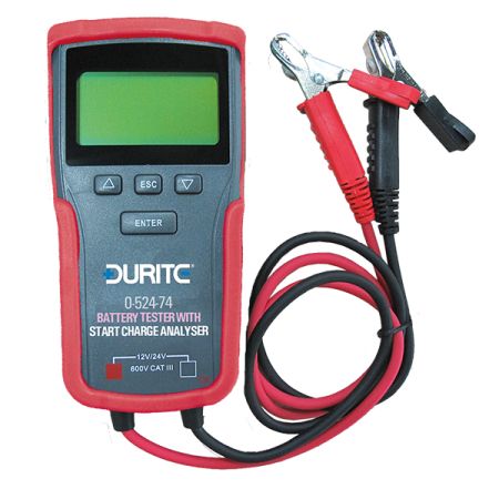 ELECTRONIC BATTERY TESTER WITH START/CHARGE ANALYSER - 12/24V 0-524-74