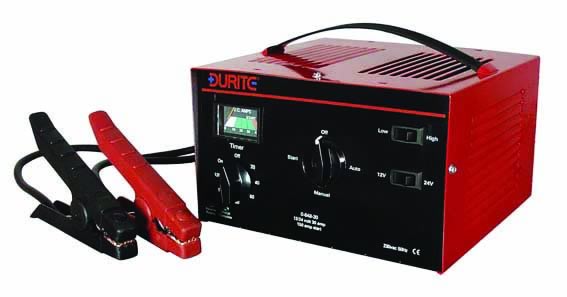 Heavy Duty Automatic Bench Start Assist/Charger - 12/24V 30A 110Vac Input - 0-648-31
