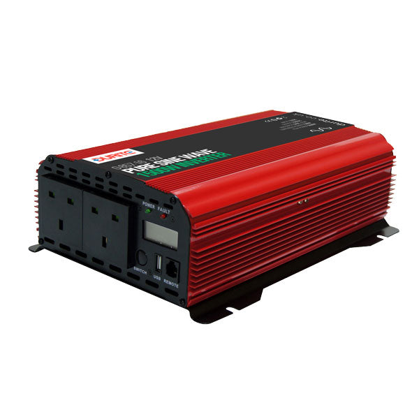 DURITE 0-857-16 1500W 12V DC to 230V AC Compact Sine Wave Voltage Inverter