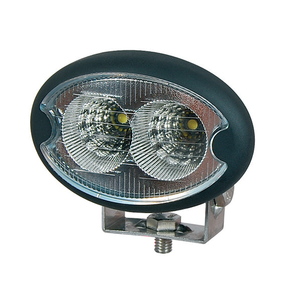 2 x 5W LED Work Lamp - Black, 10-48V 1000lm, IP67 0-420-60