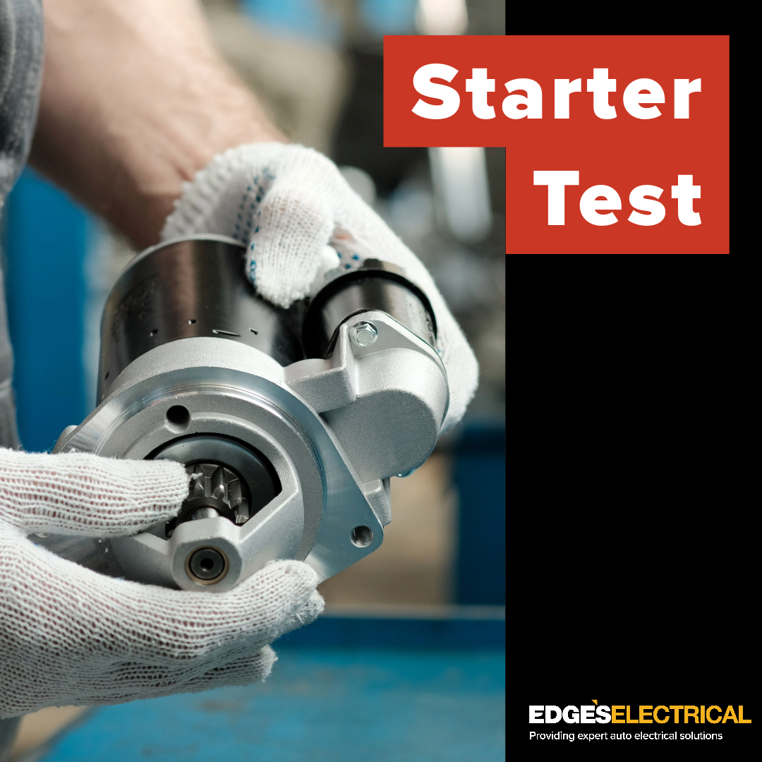 Starter Motor Test — Edge's Electrical